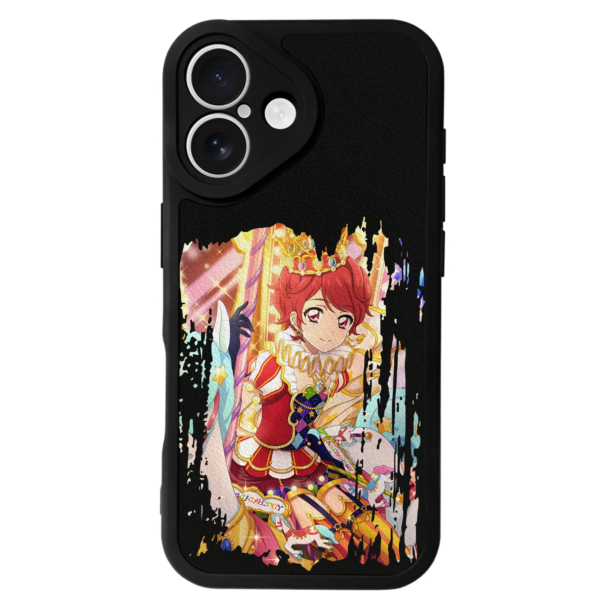 アイカツ グッズ 一ノ瀬 かえで - IPhone 16シリーズ対応 ・ シリコンスマホケース ・ レザー調 ・ 高精度フィット ・ 耐衝撃 ・ ワイヤレス充電対応 ・ 精密カット